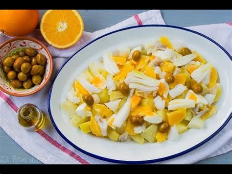 Ensalada Malague A De Naranja Y Bacalao Youtube