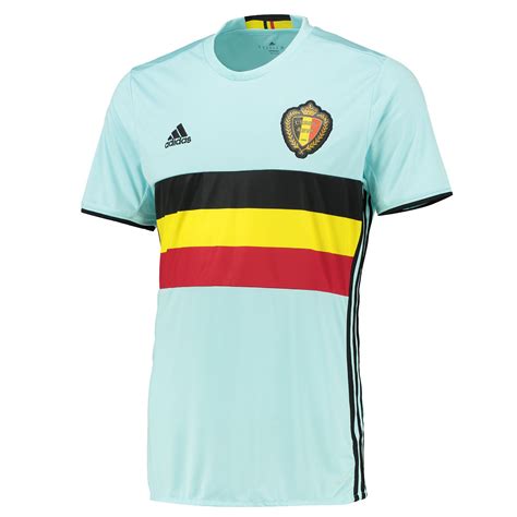 adidas Mens Belgium Football Team Away Shirt Jersey Kit Top T-Shirt ...