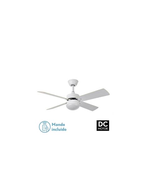 Ventilador Dc Sofia Xe Blanco Aspas Rev Blanca Haya X D Con