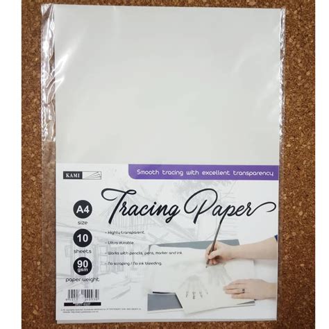 A4 Size Tracing Paper 10s 20s Kertas Tekap Gambar Kertas Surih