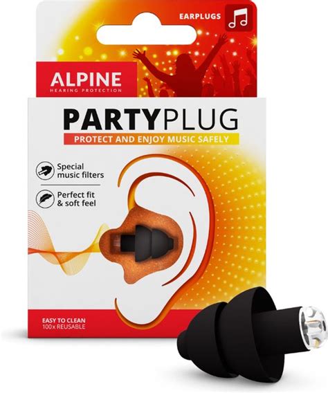 Alpine Partyplug Comfortabele Oordoppen Voor Muziekevenementen