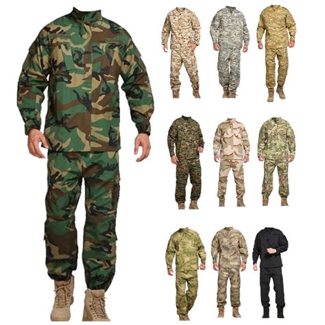 HAN WILD Uniforme Militar De Camuflaje Airsoft Para Hombre Traje De