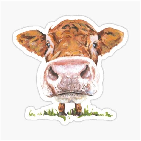 Cow Stickers | Redbubble