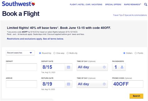 Southwest Promo Code July 2024 Liuka Prissie