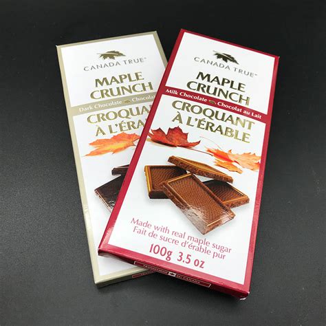 Maple Crunch Chocolate Bar Stanleys Olde Maple Lane Farm