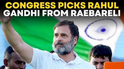 Live News Rahul Gandhi To Contest Lok Sabha Polls From Raebareli Ls