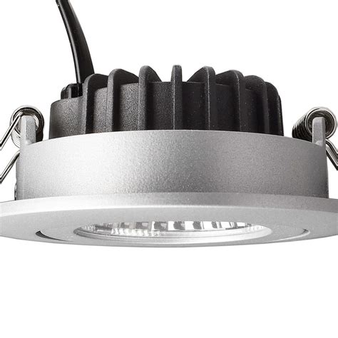 LED Plafond Inbouwspot Dione 3 000 K Zilvergrijs Lampen24 Nl