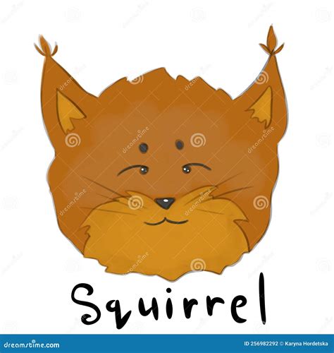 A Squirrel, Children Illustration for Education, Children Books Stock Illustration ...