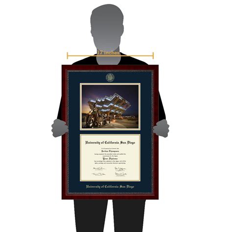 University Of California San Diego Campus Scene Diploma Frame In Sutton