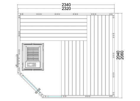 Cabine De Sauna Sentiotec Komfort Corner Large Bati Sauna