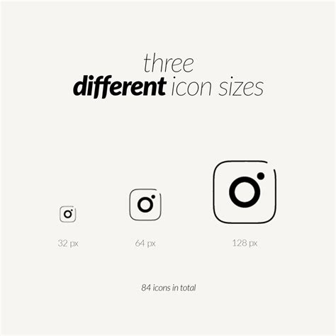 Minimalist Social Media Icon Set Black — Perspective Ix