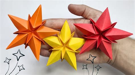 Origami Christmas Star 🌟 How To Make A Paper Star ⭐ Youtube