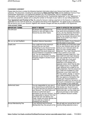 Fillable Online Files Consumerfinance Page 1 Of 20 EDAS Disclosure 7 31