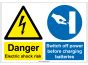 Danger Electric Shock Risk Safety Sign Reece Safety