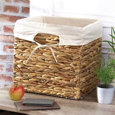 Cube De Rangement En Jacinthe D Eau 32x32x32 33cm Bol