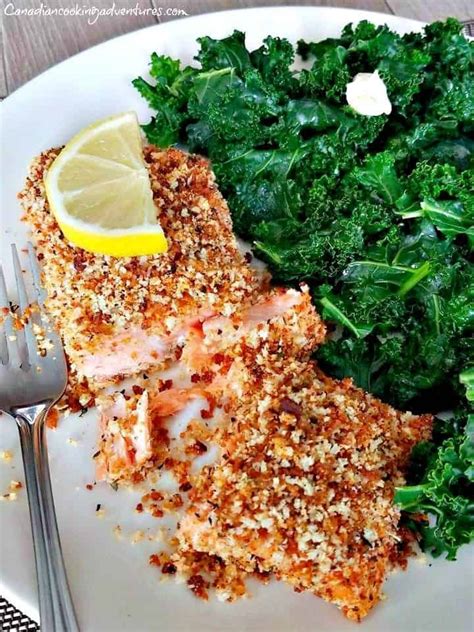 Crispy Herb Crusted Salmon Herb Crusted Salmon Salmon Recipes Crusted Salmon