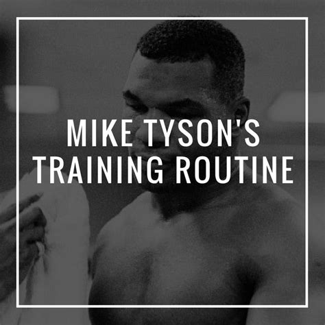 Mike Tyson's Training Routine and Diet Plan – Fortis | Mike tyson training, Mike tyson workout ...