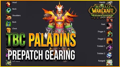 Prot Paladin Pre Patch Gearing Alternatives Classic Tbc Youtube