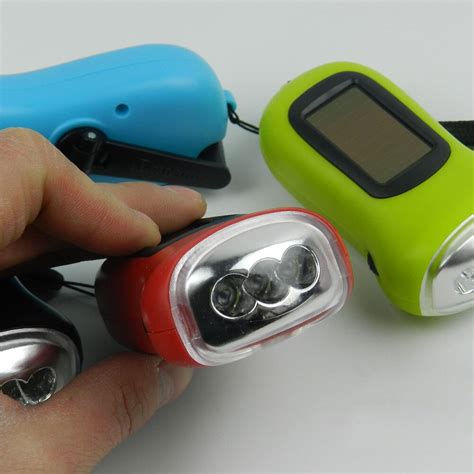 Mini LED Hand Crank Dynamo Solar Power Rechargeabl Grandado