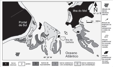 Configura O Da Desembocadura Sul Do Cep Terras Emersas