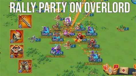 Lords Mobile The Ultimate Rally Party On R5 Overlords Player YouTube