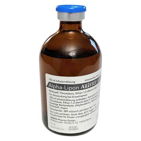 Alpha Lipon Aristo 600 mg Infusionslösung 5X100 ml bei APONEO kaufen