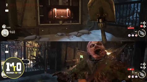 Call Of Duty Wwii Cod Nazi Zombies Split Screen Gameplay Final Reich First Look Youtube