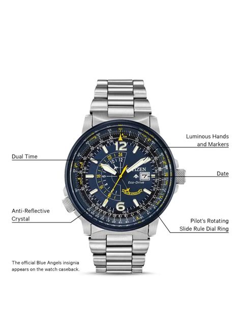 Reloj Aviador Hombre Citizen Promaster Nighthawk Blue Angels Bj L