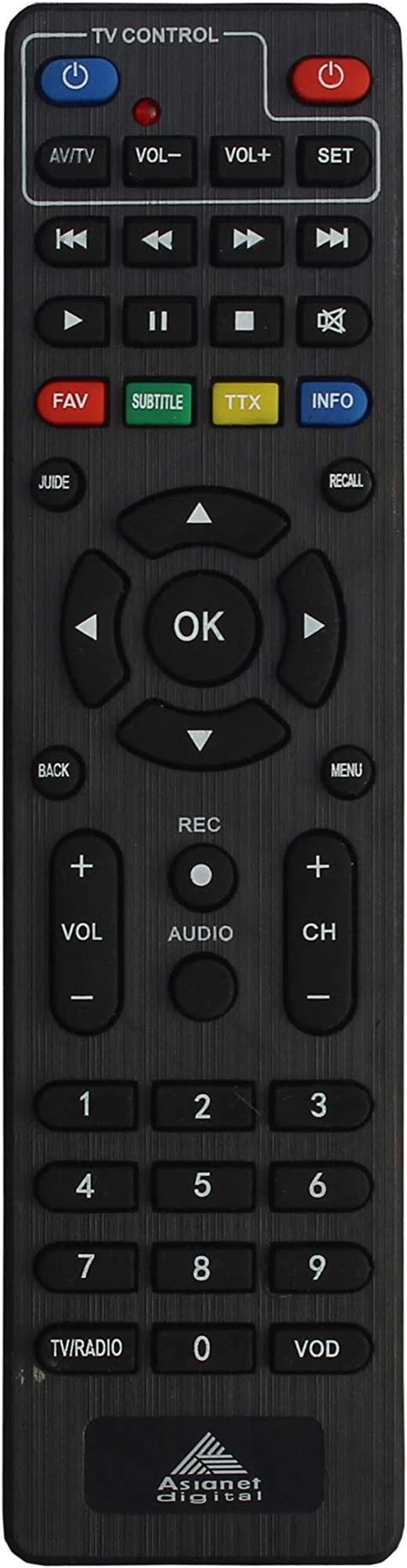 Buy Asianet Hd Set Top Box Remote Model No Hdc P Bca Hdc P Aca