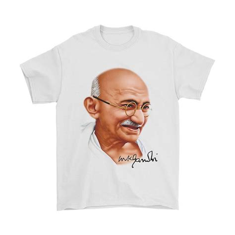 Mahatma Gandhi Drawing Man's T-Shirt Tee