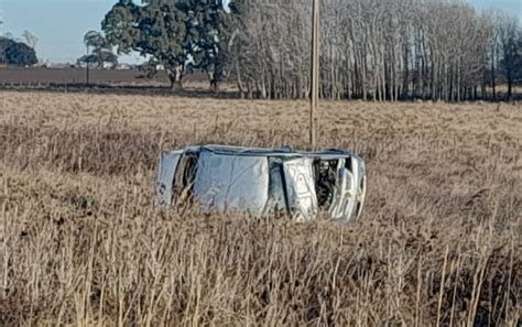 Un Herido Tras Un Vuelco En La Ruta 30 El Eco