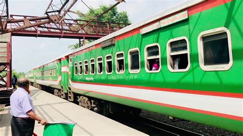 Dhaka Bound Intercity Train Down Drutajan Express Train Crossing