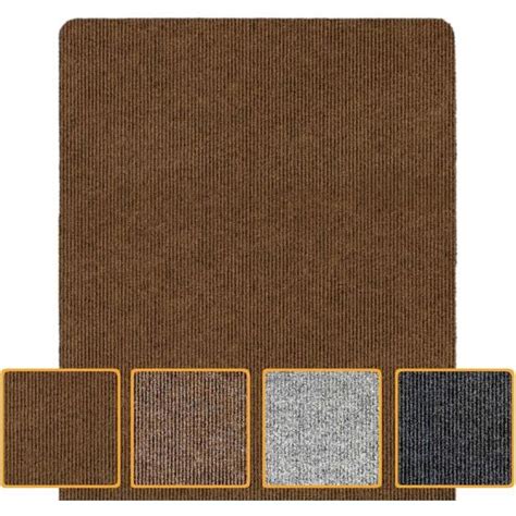 Tapis De Sol Paillasson Nervuré Marron Clair 40 X 120 Cm u4228