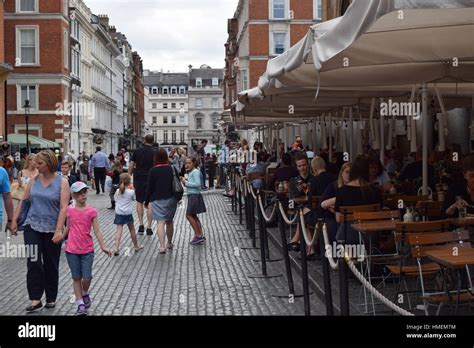 Covent Garden London Cafes Stock Photo Alamy