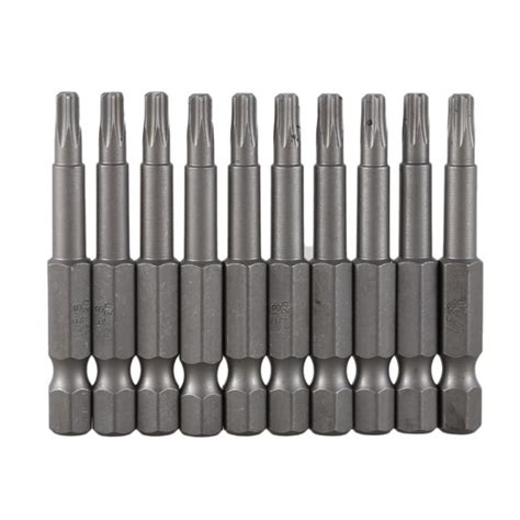 6 3mm Hexagon Shank 4mm T20 Magnetic Tip Torx Screwdriver Bits 10 Pcs Th