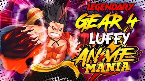 Code New Legendary Gear Luffy In Anime Mania Youtube