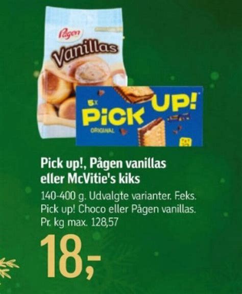 Pick up Pågen vanillas eller McVitie s kiks tilbud hos Føtex