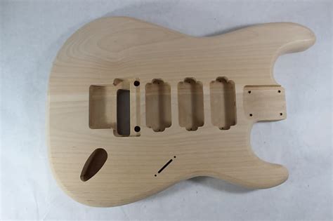 Unfinished Alder Hhh Guitar Body Fits Fender Strat Reverb