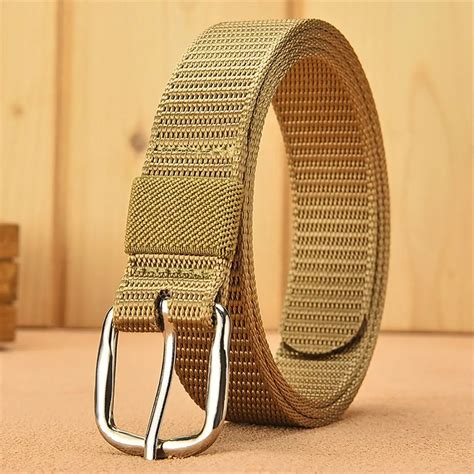 Ceinture Et Boucle Ceinture En Tissu Lastique Unisexe Boucles En M Tal