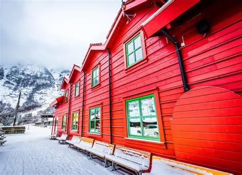 Gare Ancienne Ligne De Chemin De Fer Norv Gien Flamsbana Entre Myrdal