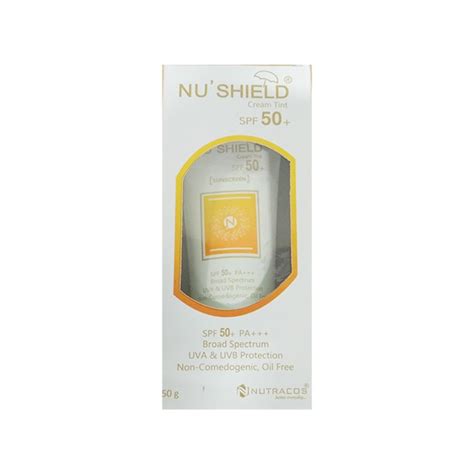 Buy Nu Shield Cream Tint Spf 50 Sunscreen 50gm Online At Upto 25 Off