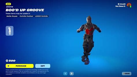 Fortnite Item Shop New Bood Up Groove Emote Gameplay February 14th