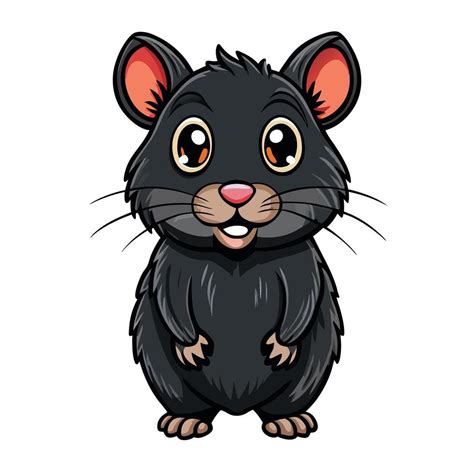 cartoon rat illustration  vector art  vecteezy