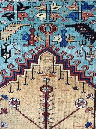 Antique Ladik Prayer rug - circa 1875 - 3'6 x 6'5 - 137 x 196 cm. No ...