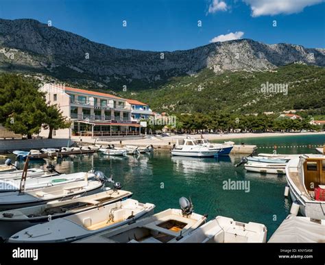 Drvenik Croatia Beach and Harbor Stock Photo - Alamy