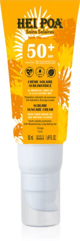 Hei Poa Suncare Cr Me Solaire Spf Visage Notino Fr