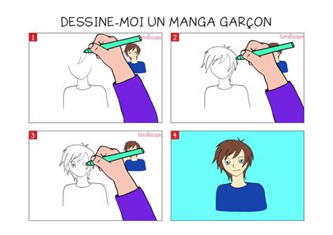 Apprendre à dessiner un manga garçon en 3 étapes