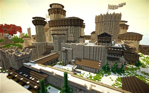 Game of Thrones. Winterfell. Minecraft Map