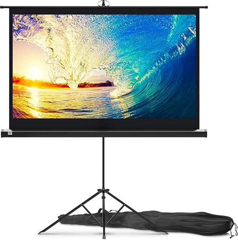 Projector Screen With Stand Inch Indoor And Outdoor Projection