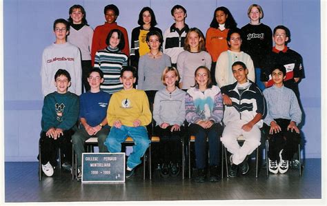 Photo de classe 4ieme A de 1999 Collège Louis Pergaud Copains d avant